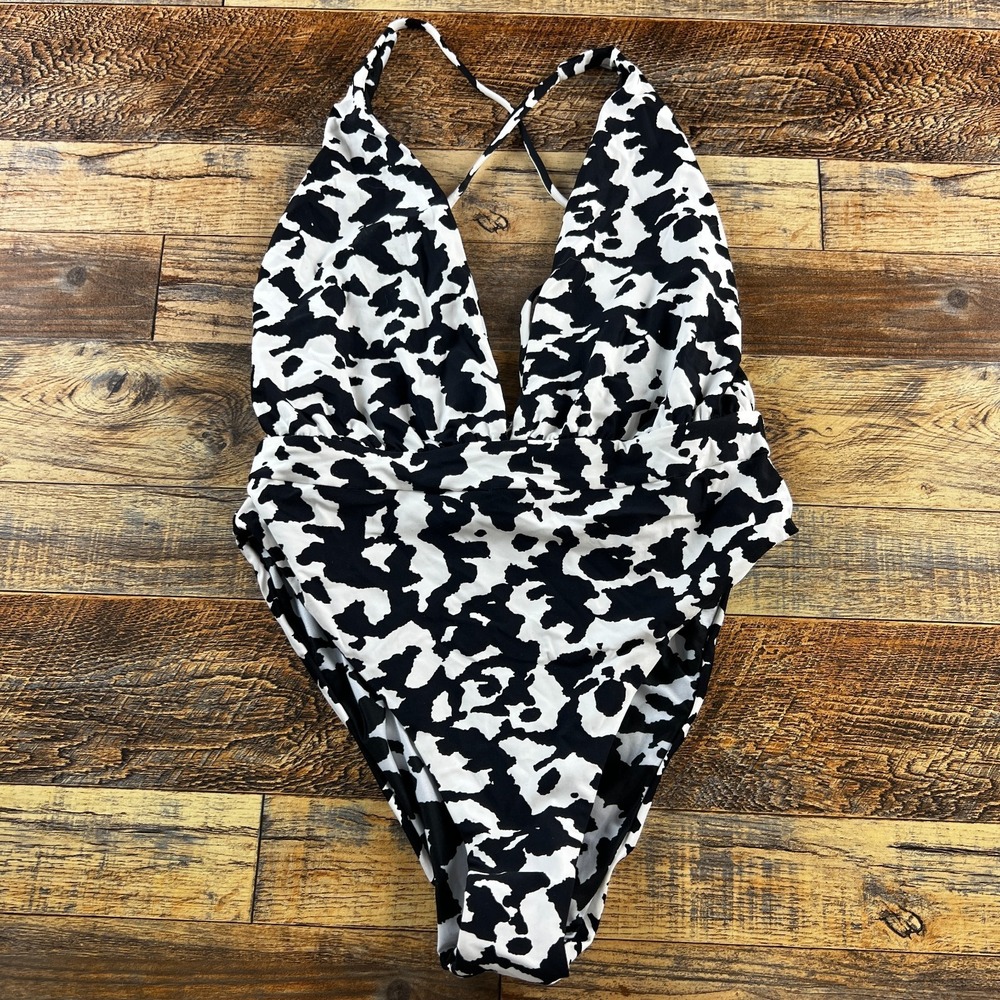 Maaji Womens Swimsuit Spot Butterfly Safari Reversible One Piece Beach Large